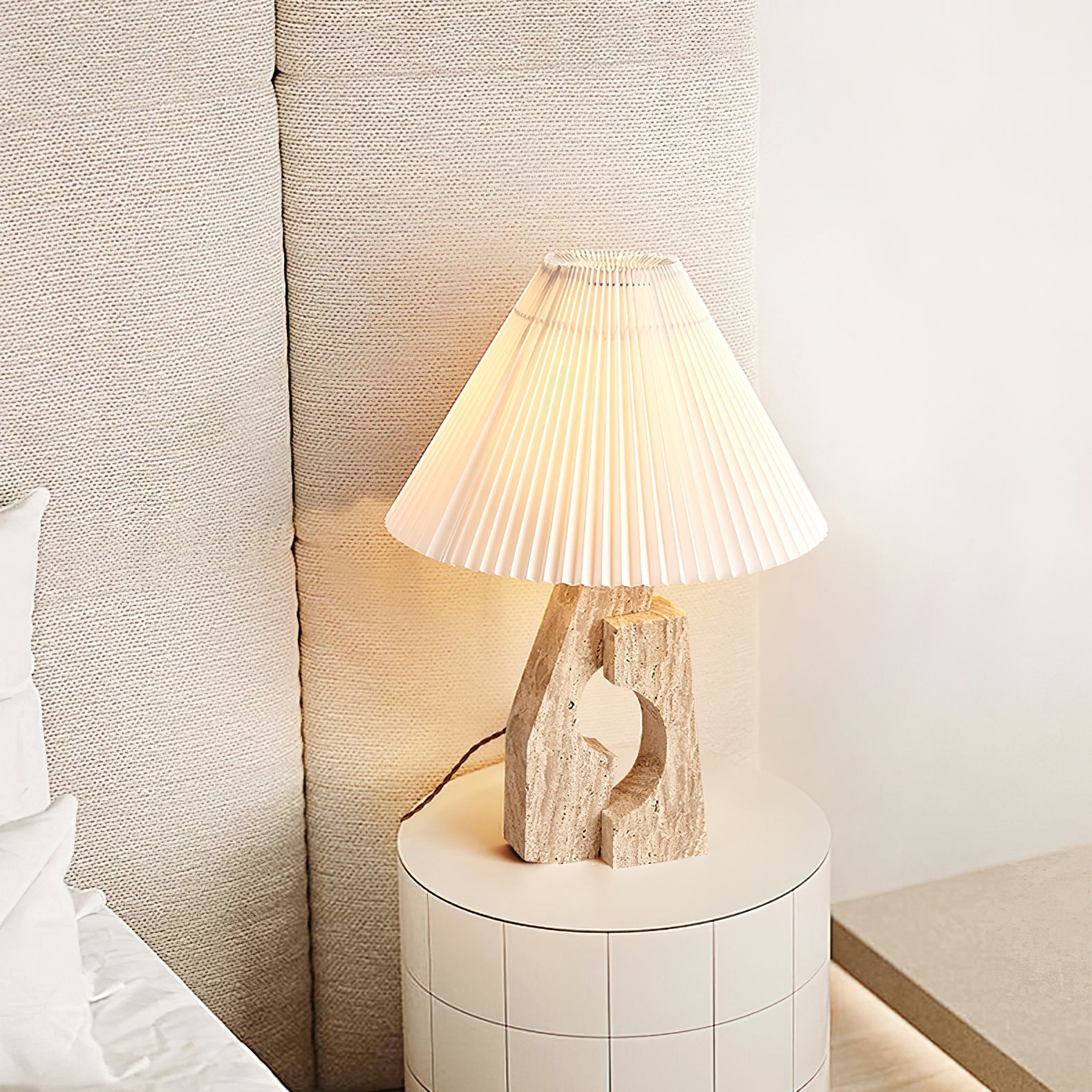 stone-pillar-table-lamp-anzaz-Beige & White-2