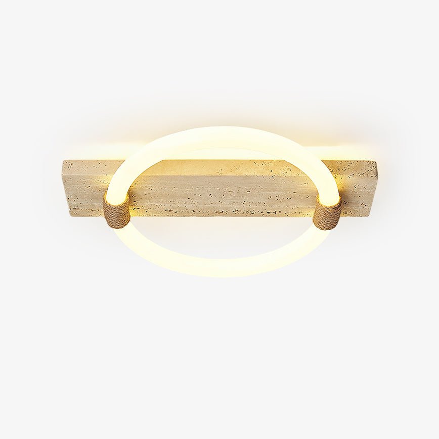 stonek-ceiling-lamp-anzaz-Yellow Travertine & White-1