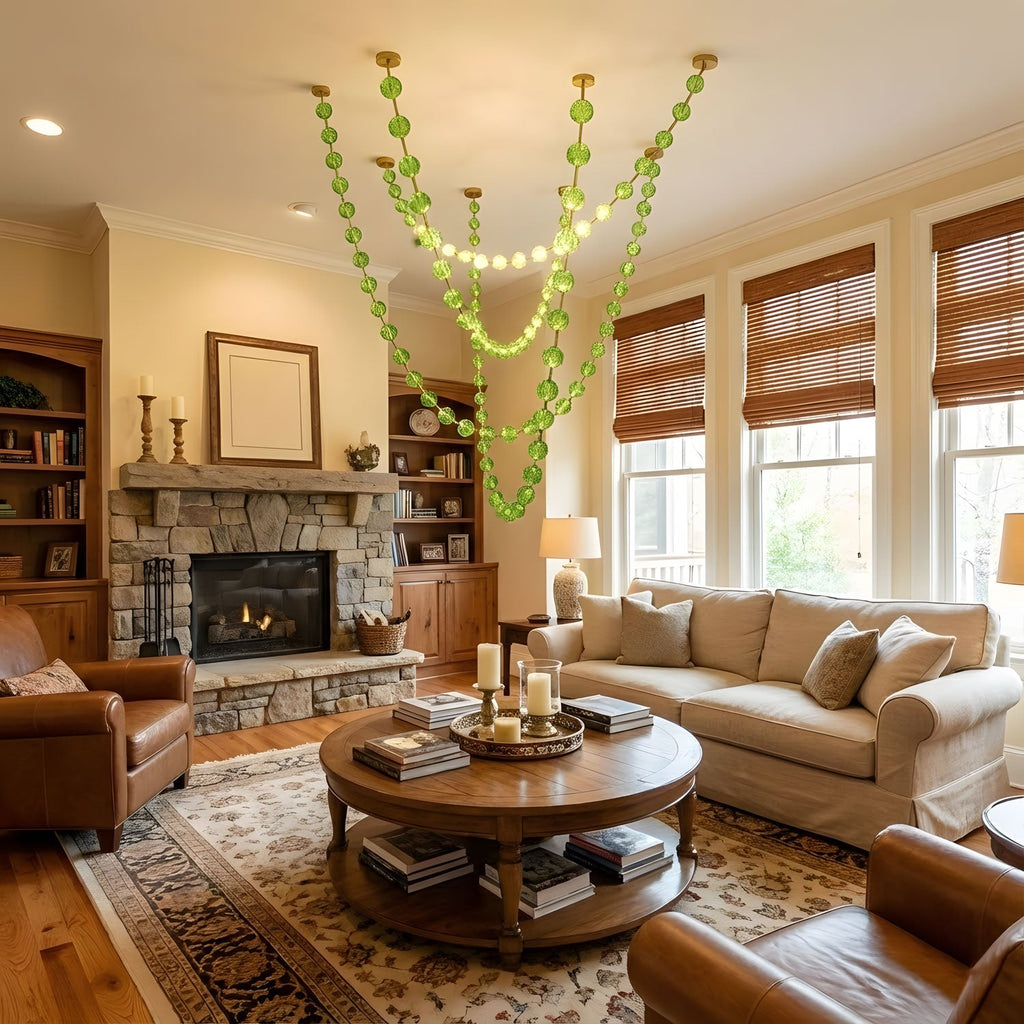 strand-necklace-chandelier-anzaz-Gold & Green-4