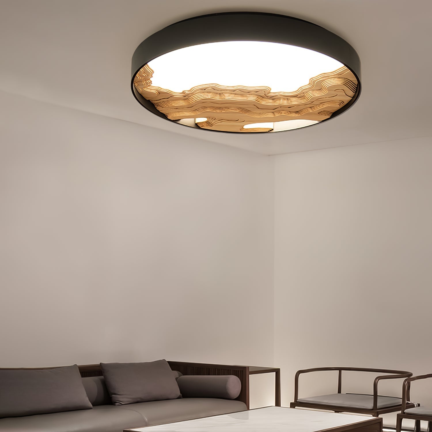 strata-ceiling-light-anzaz-Black & Walnut Color-10