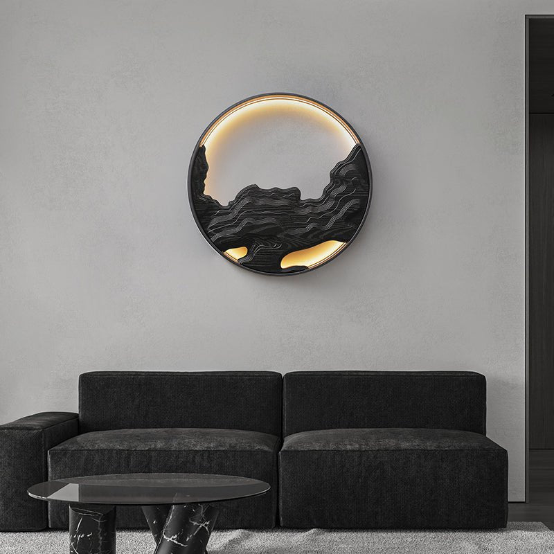 strata-wall-light-anzaz-Black & Wood Color-2