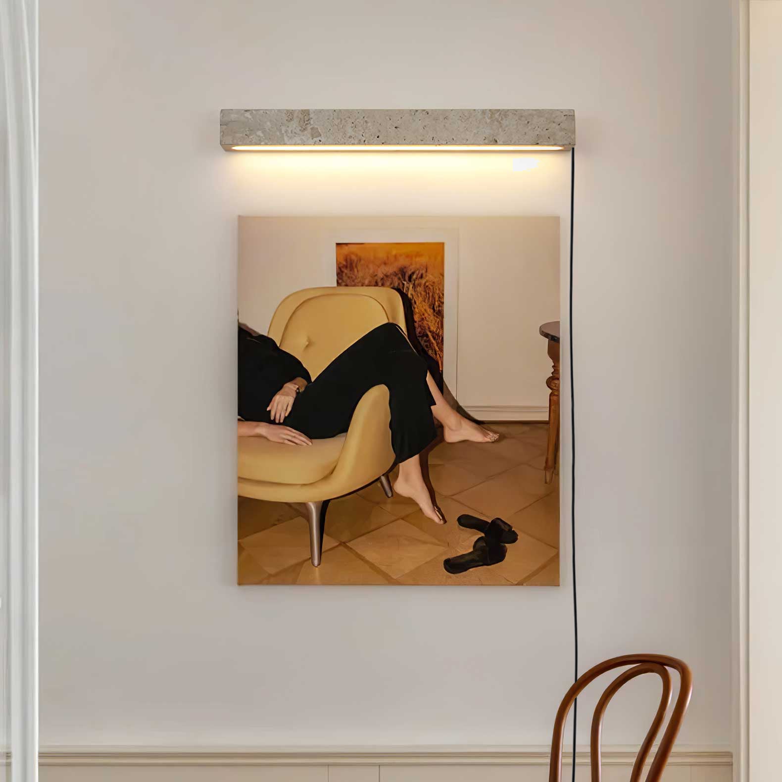 stravik-plug-in-wall-light-anzaz-Yellow Travertine & Warm Light-5