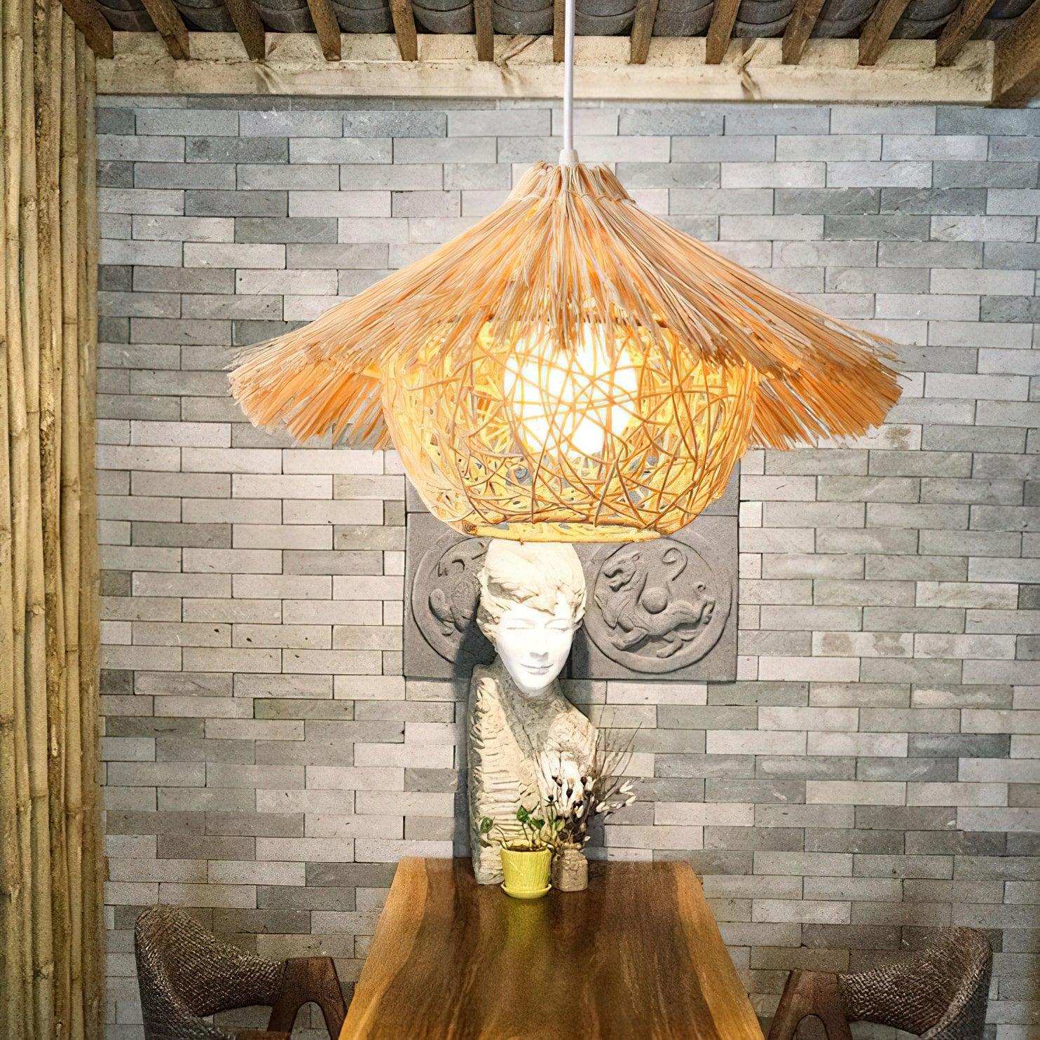 straw-hat-pendant-light-anzaz-Natural rattan-3