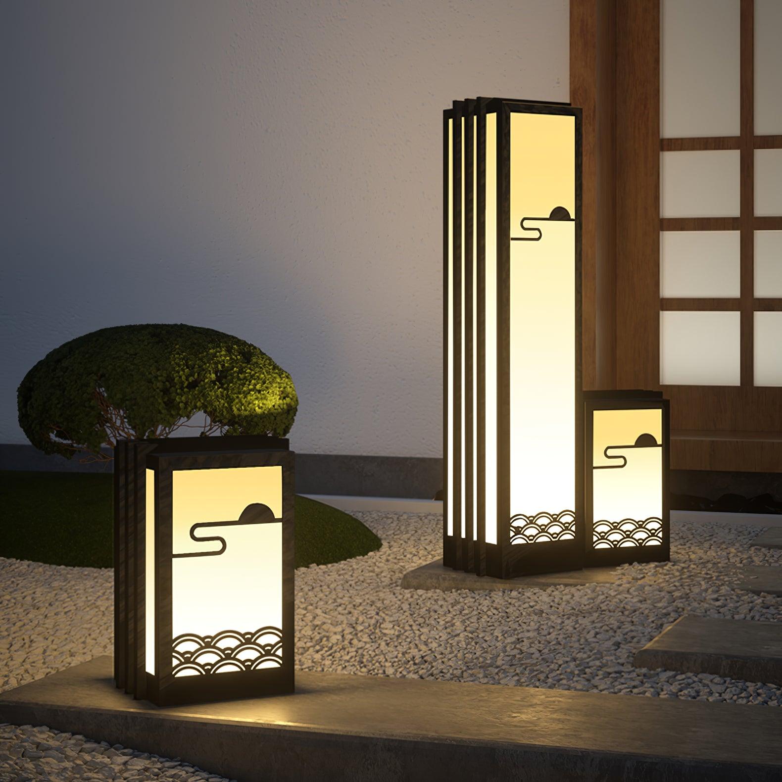 sunrise-pattern-outdoor-light-anzaz-Model B: Solar-Powered Version-2