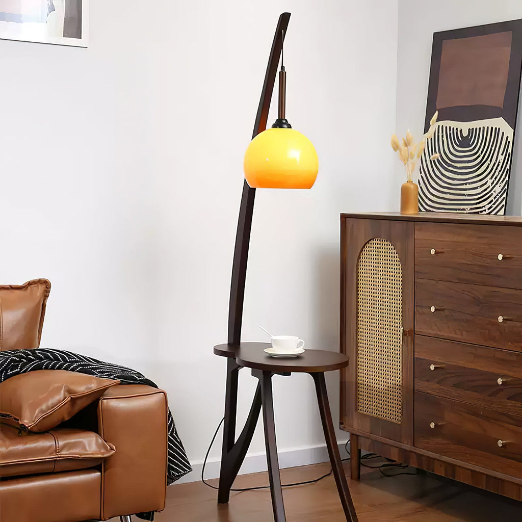arc-wood-hanging-floor-lamp-anzaz-Caramel color & Walnut Color-3