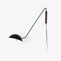 swing-dome-wall-light-anzaz-Black & Walnut color-1