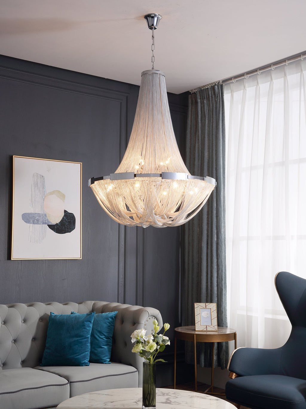 tassel-aluminum-chain-chandelier-anzaz-Gold-3