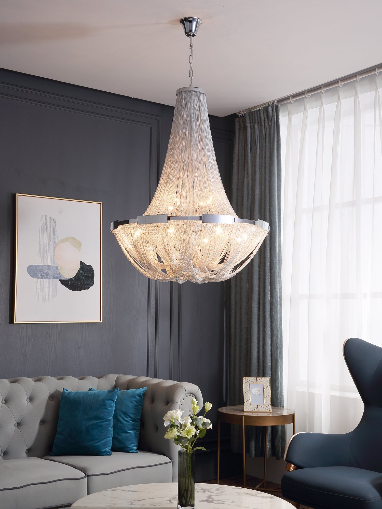 tassel-aluminum-chain-chandelier-anzaz-Gold-3