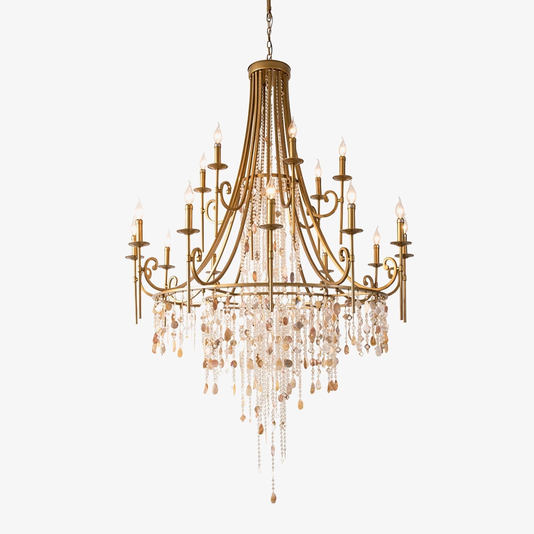 tatum-lux-shell-crystal-chandelier-anzaz-Copper & Clear Crystal-1