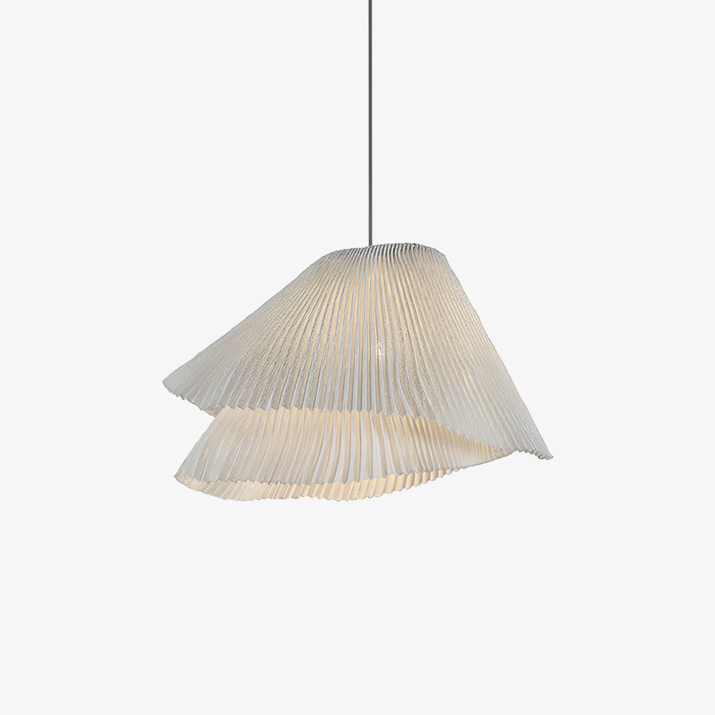 stainless-steel-pleated-pendant-lamp-anzaz-Grey Stainless steel-1