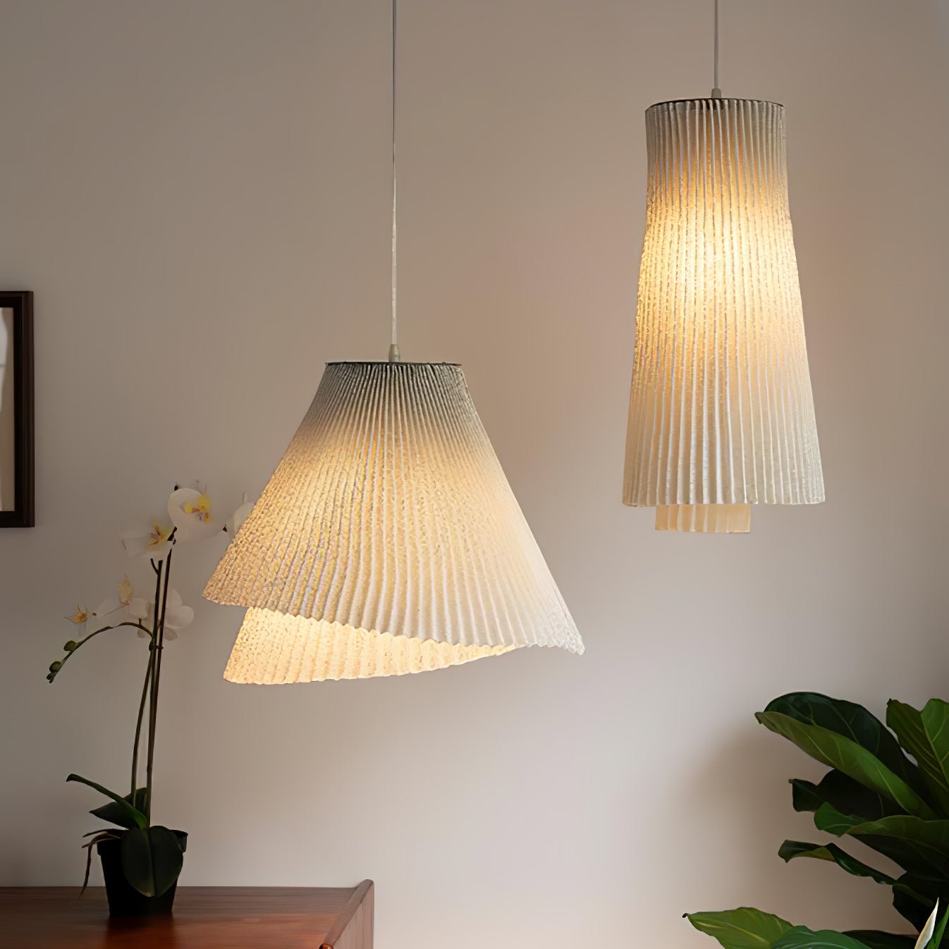 stainless-steel-pleated-pendant-lamp-anzaz-Grey Stainless steel-2