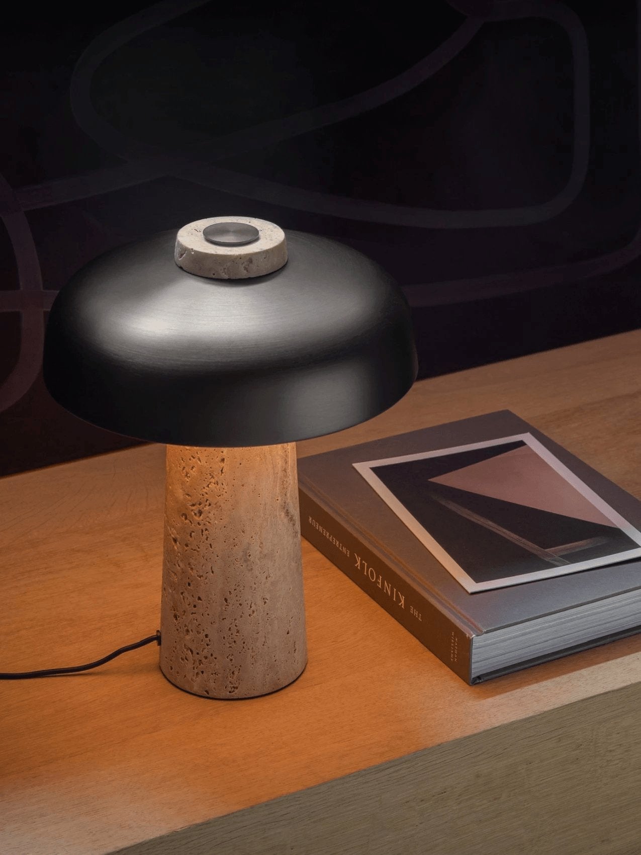terra-dome-table-lamp-anzaz-Yellow Travertine & Bronze-11