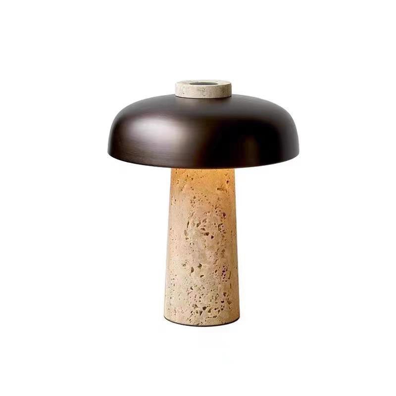 terra-dome-table-lamp-anzaz-Yellow Travertine & Bronze-10