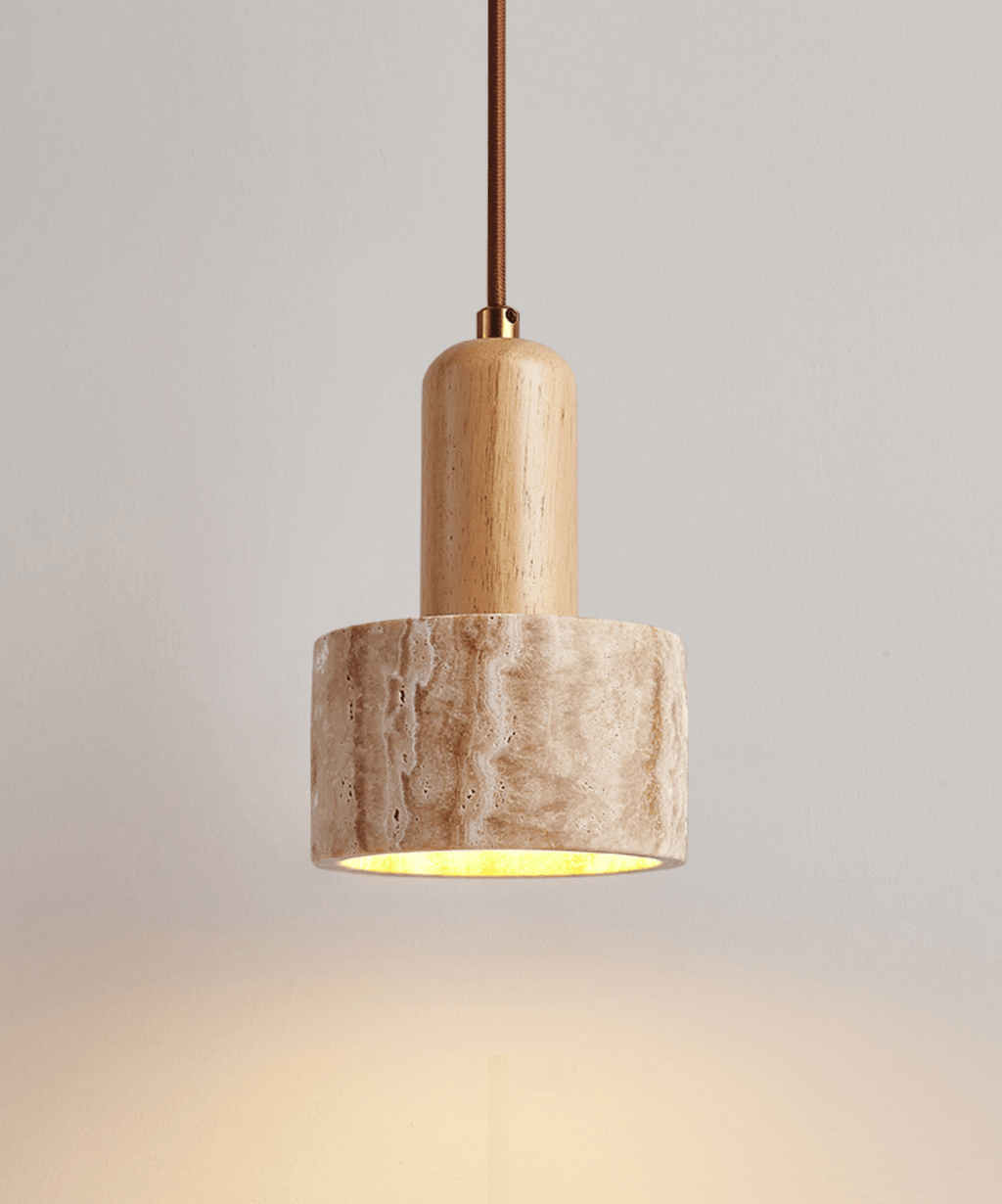 terra-duo-pendant-lamp-anzaz-Wood Color & Yellow Travertine-2