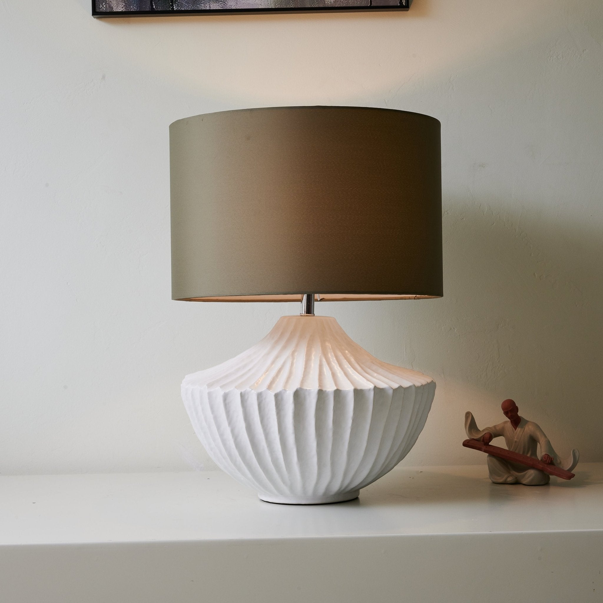 terra-shell-table-lamp-anzaz-White & Dark Grey-2