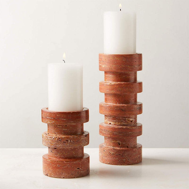 terrace-stone-candle-holder-anzaz-Red Travertine-3