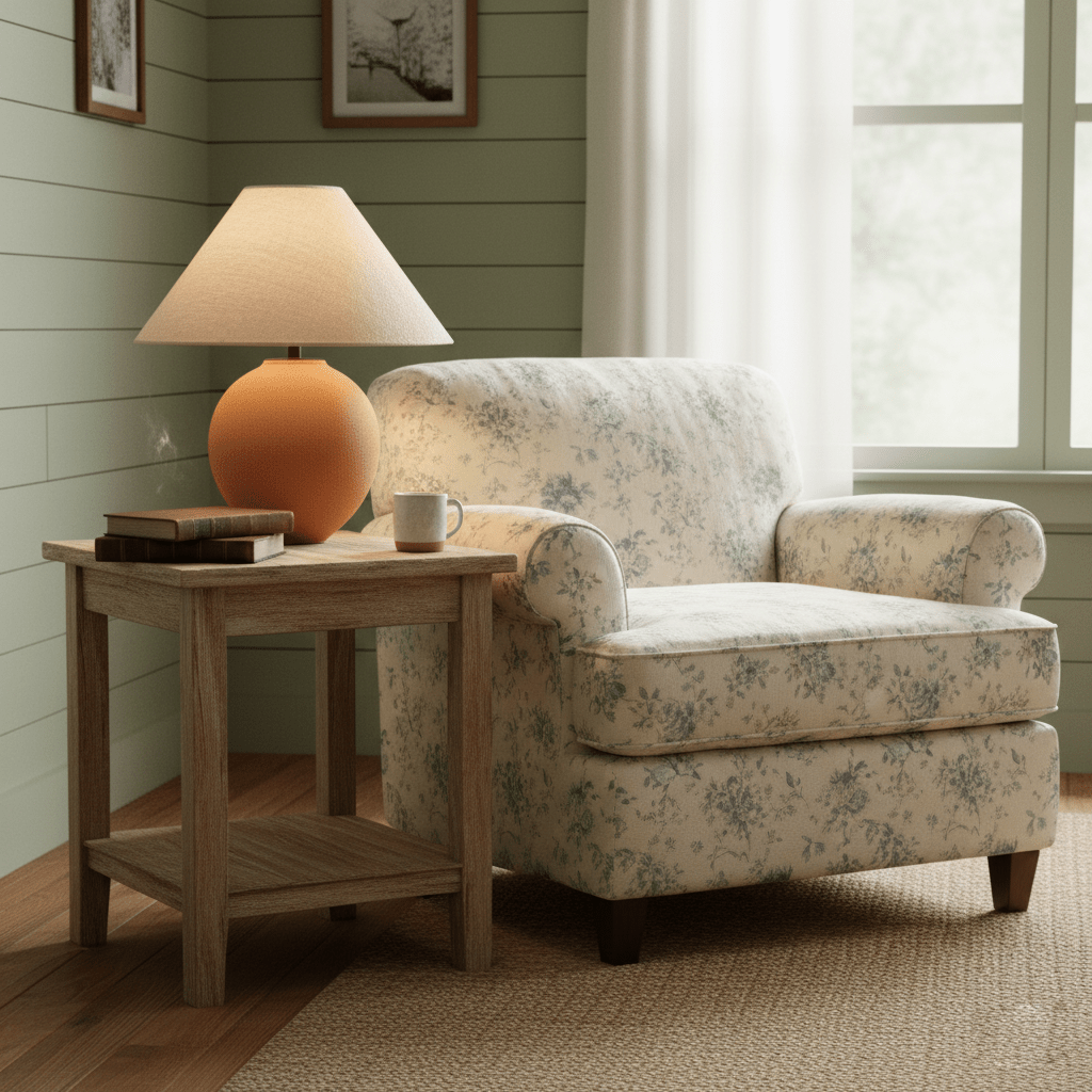 terracotta-hued-ceramic-table-lamp-anzaz-Orange & White-2