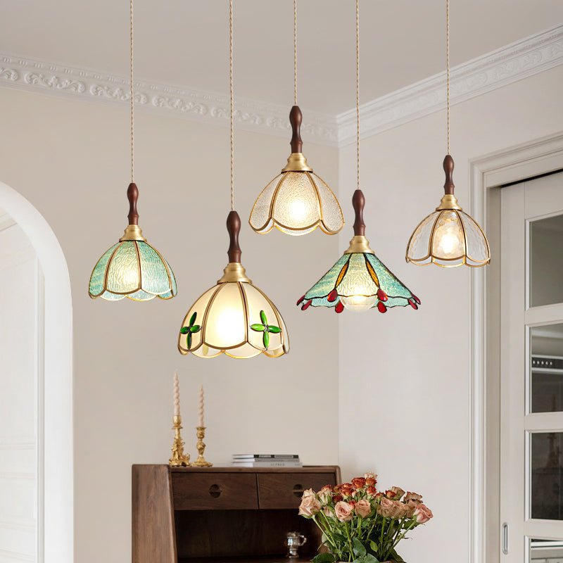 tiffany-floral-pendant-lamp-anzaz-Gold & Opaque glass-2