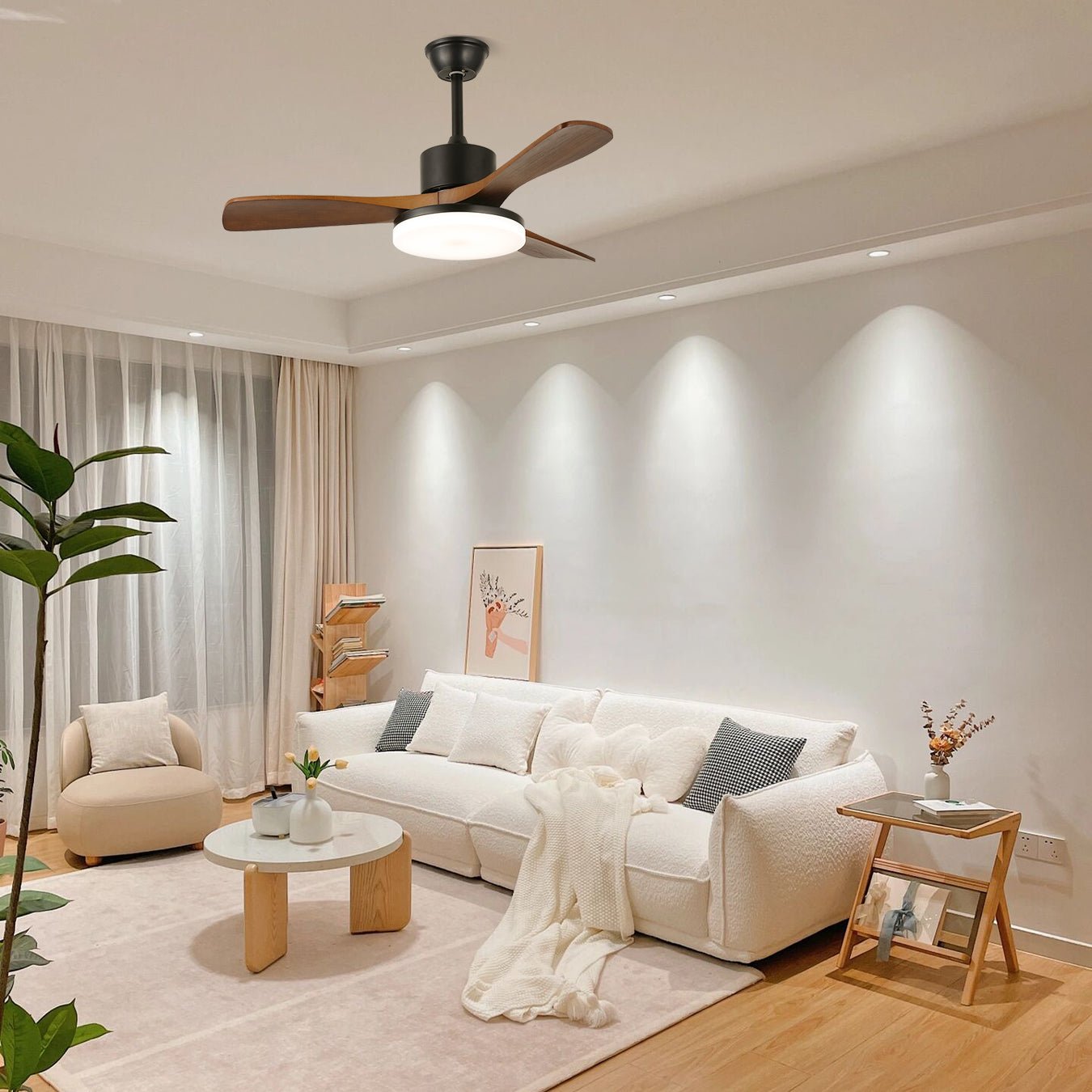 morty-adams-wooden-ceiling-fan-light-anzaz-Model C Walnut Wood Grain & Black (ABS blades)-6