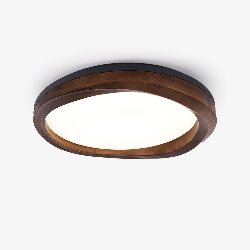 timber-round-wood-ceiling-lamp-anzaz-White & Wood Color-1