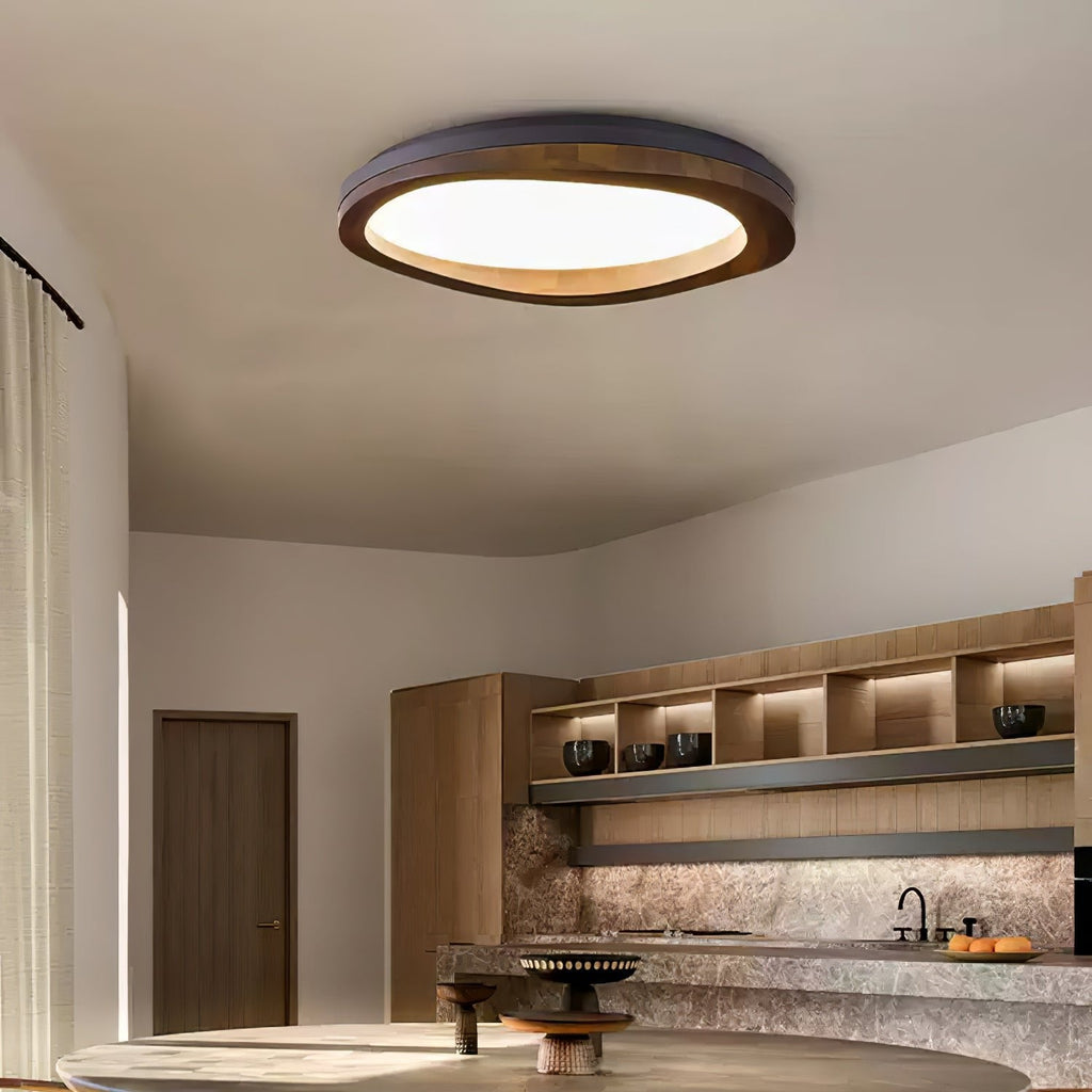 timber-round-wood-ceiling-lamp-anzaz-Gold & Walnut Color-3