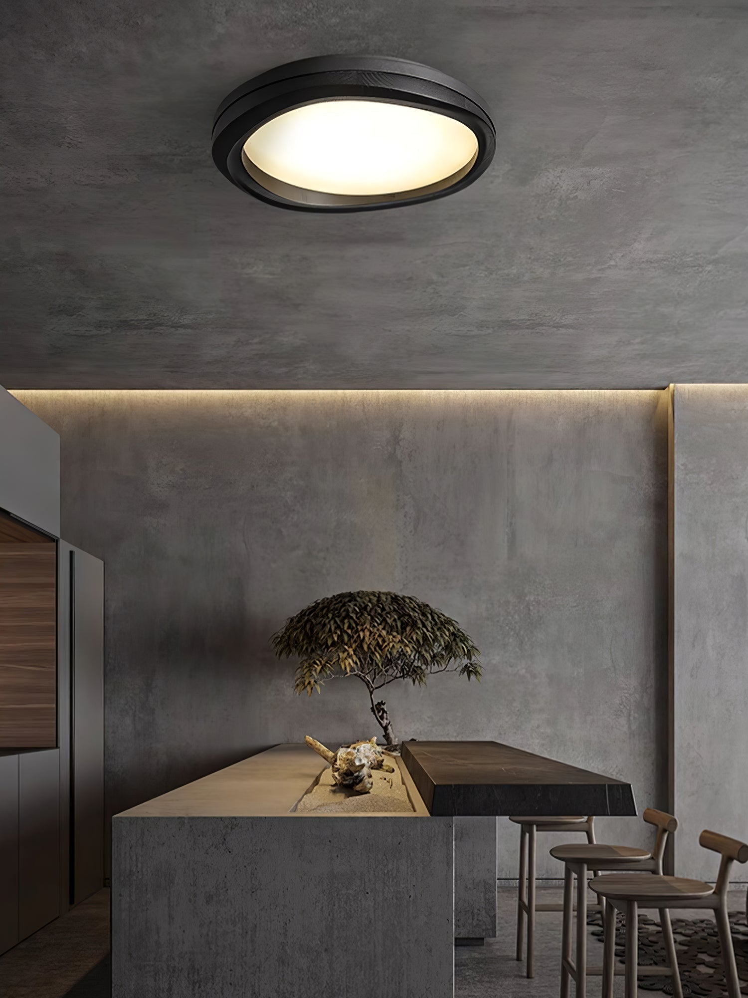 timber-round-wood-ceiling-lamp-anzaz-Black & Wood Color-12