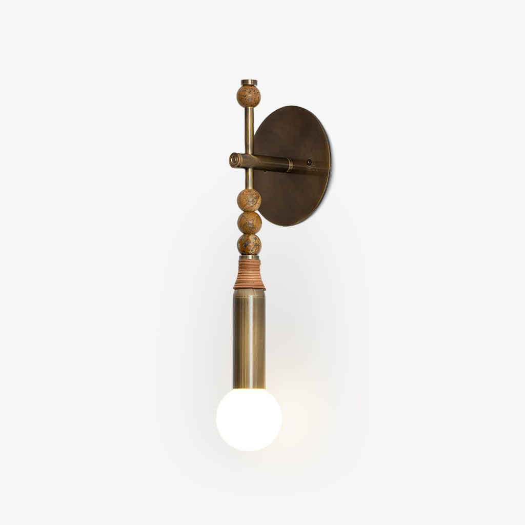 toam-wall-lamp-anzaz-Antique Brass & Black Marble-1