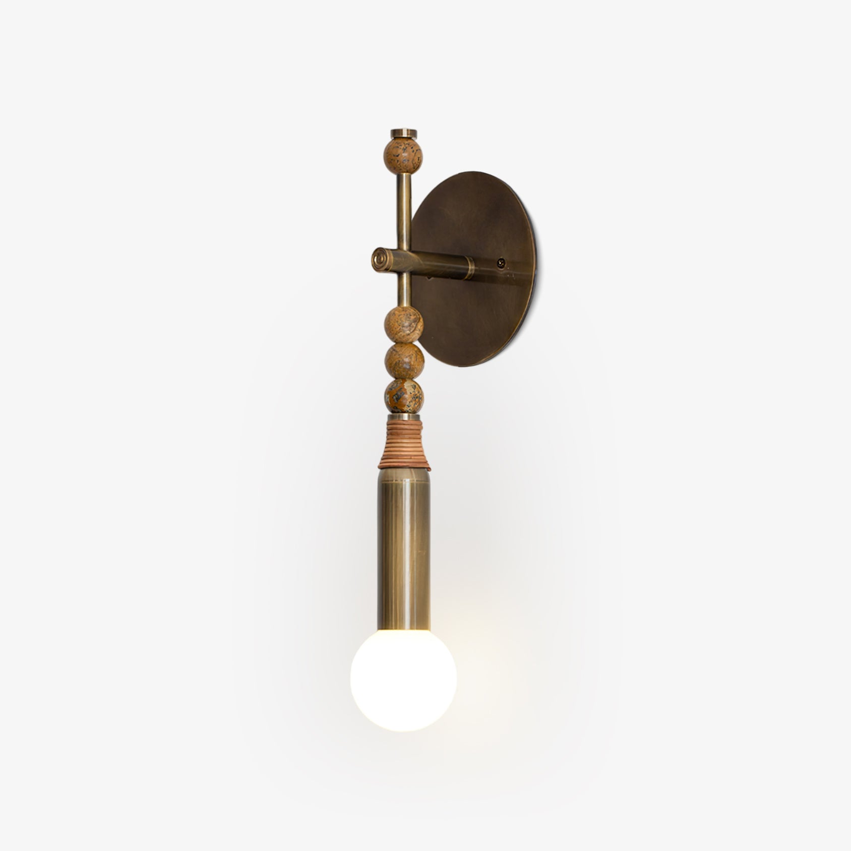 toam-wall-lamp-anzaz-Antique Brass & Black Marble-1