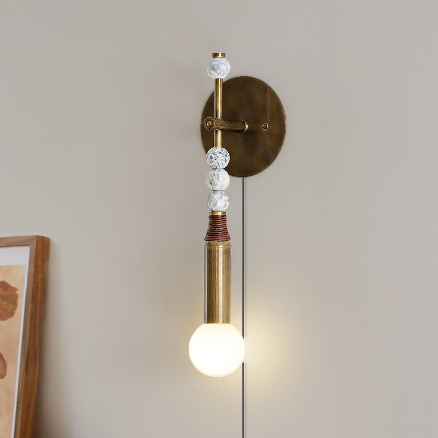 toam-plug-in-wall-lamp-anzaz-Antique Brass & Black Marble-3