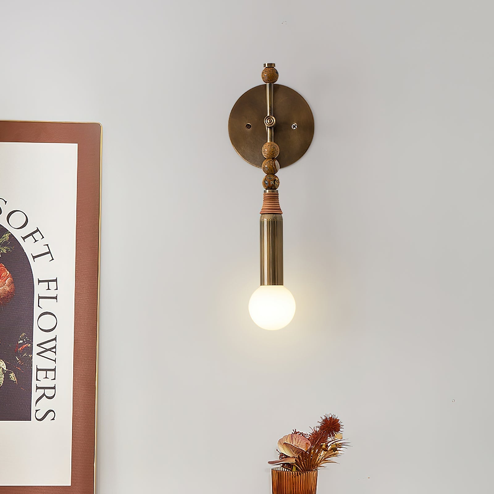 toam-wall-lamp-anzaz-Antique Brass & Green Marble-8