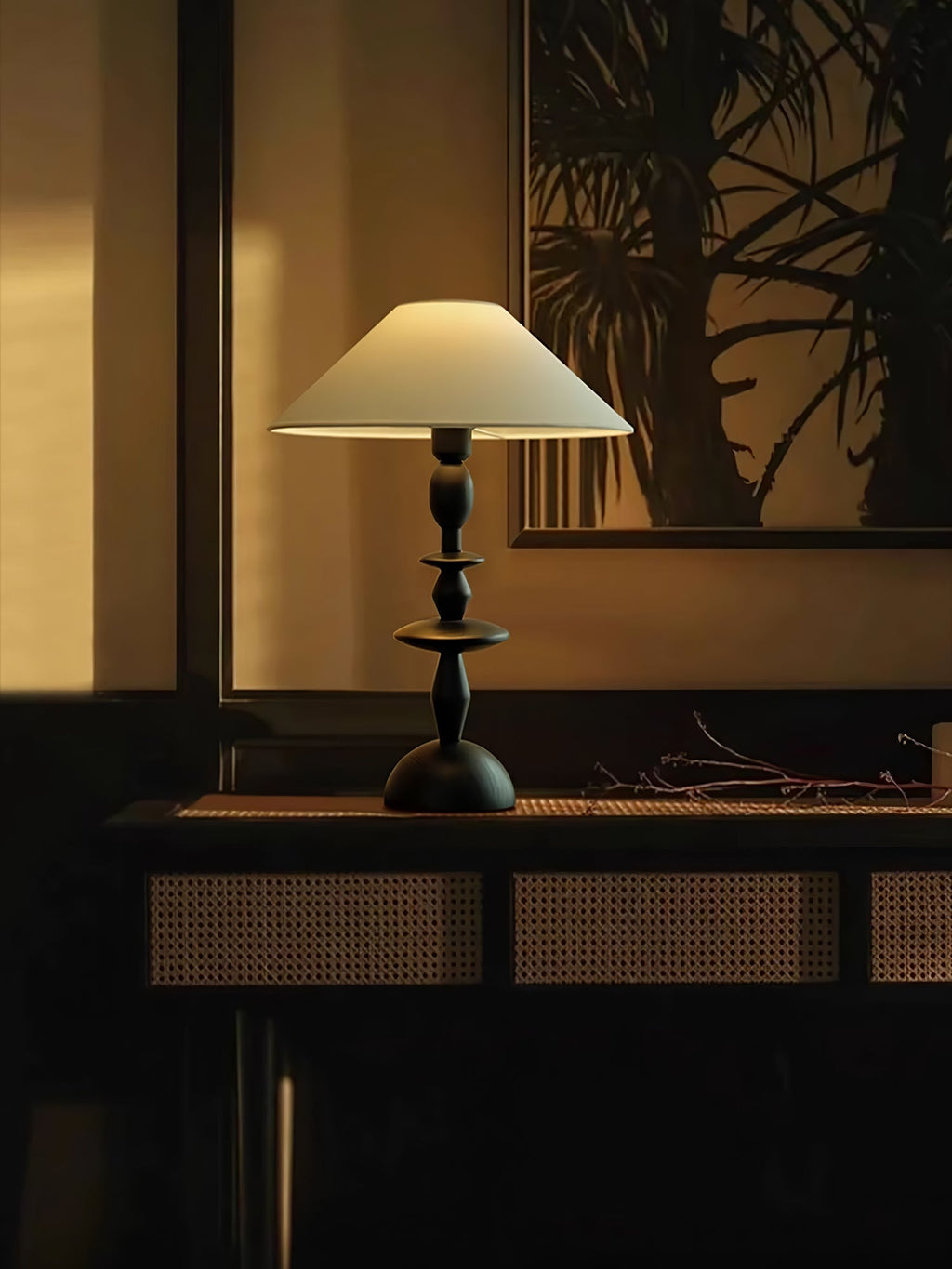 tournage-wood-table-lamp-anzaz-White Linen & Walnut Color-7
