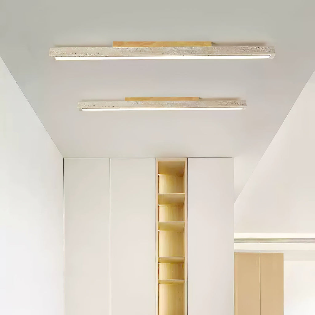 travertine-column-ceiling-light-anzaz-Dark walnut & Yellow Travertine-2