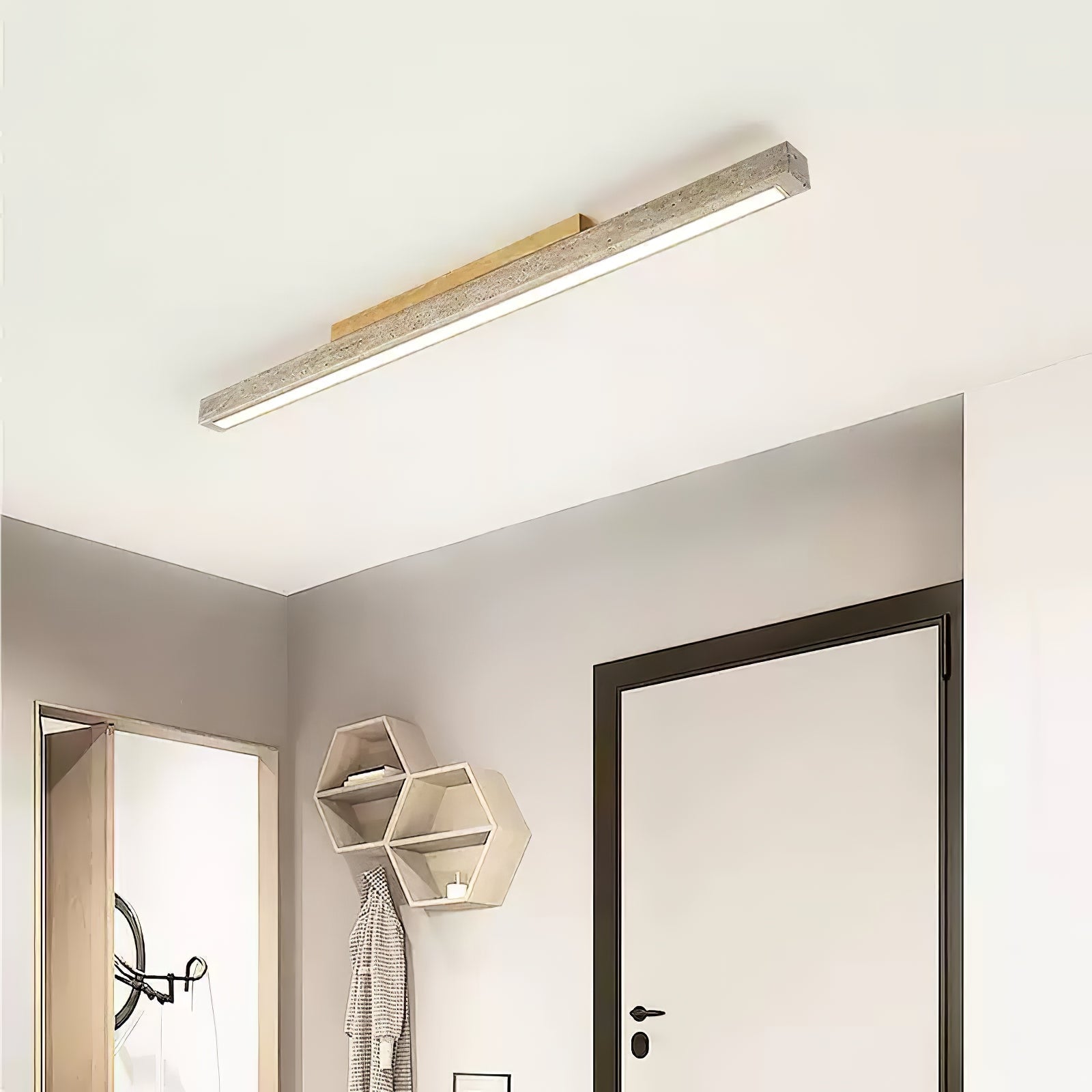 travertine-column-ceiling-light-anzaz-Dark walnut & Yellow Travertine-10