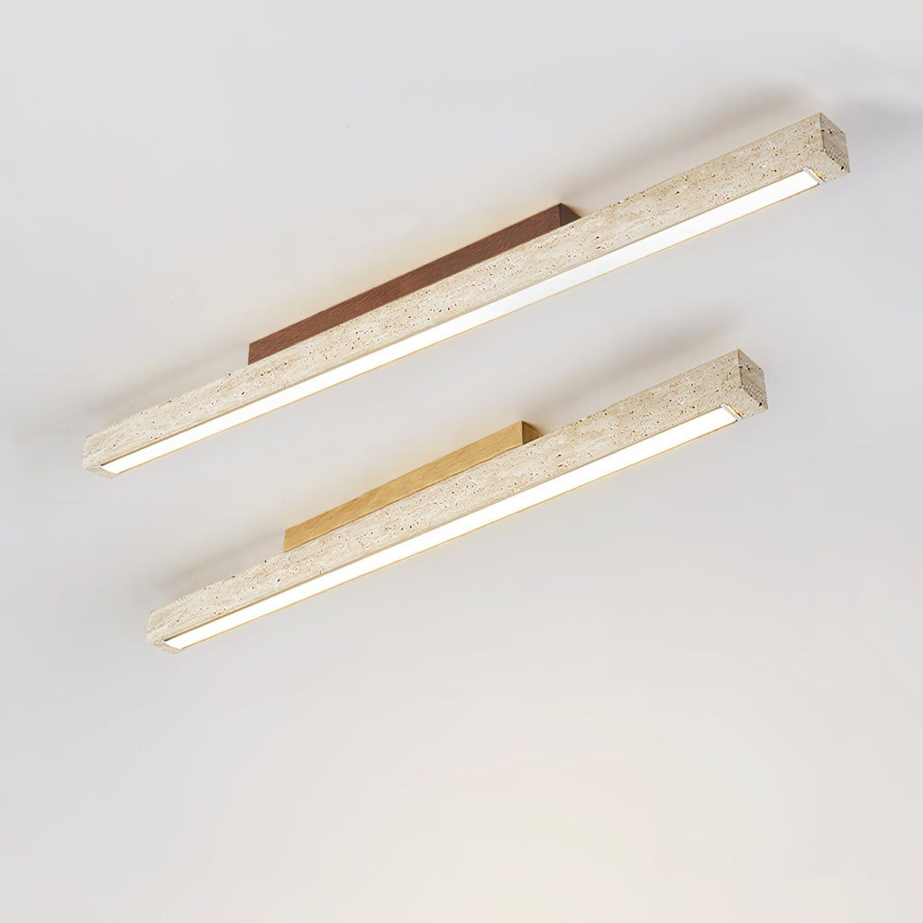 travertine-column-ceiling-light-anzaz-Wood color & Yellow Travertine-7