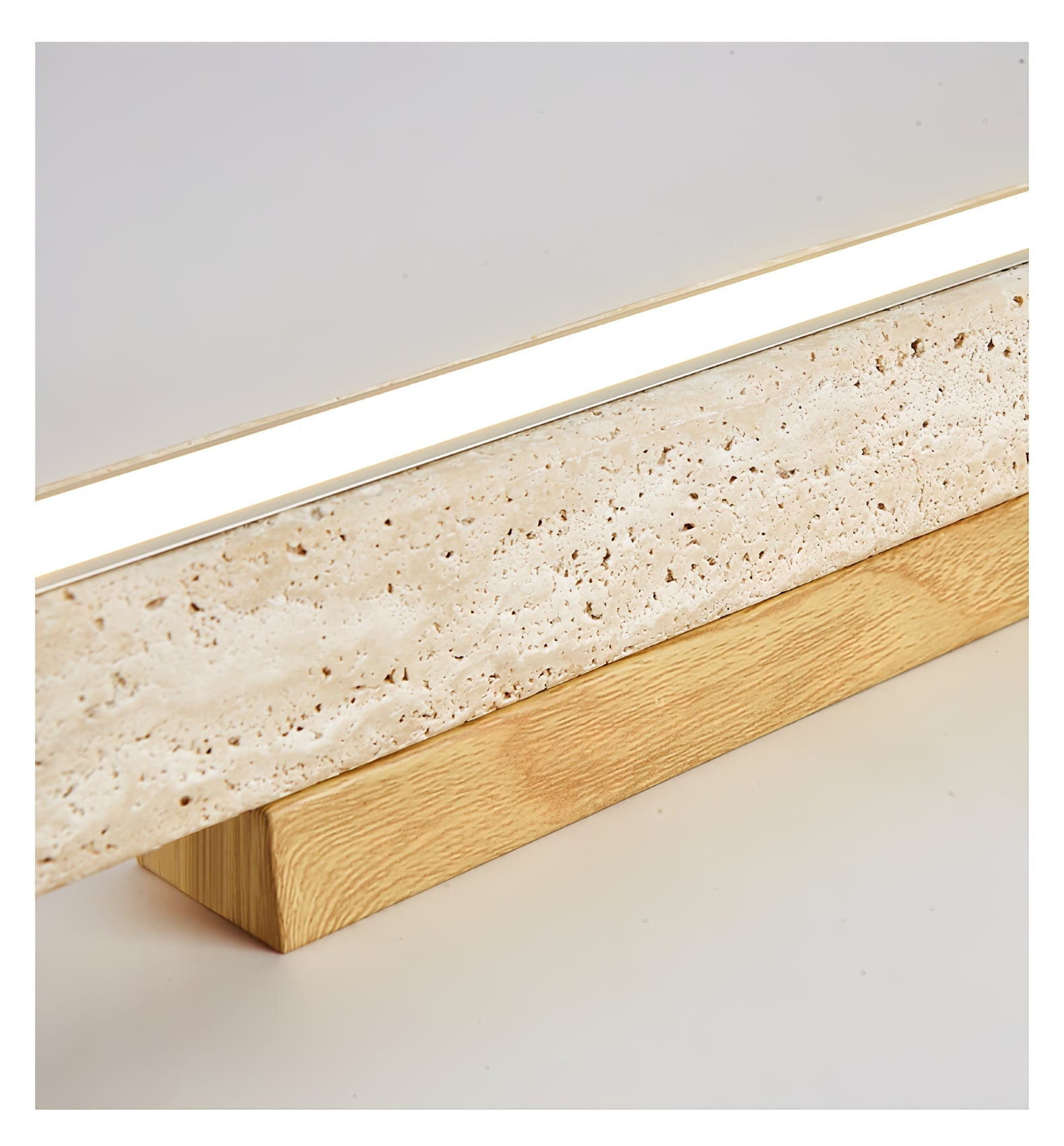 travertine-column-ceiling-light-anzaz-Wood color & Yellow Travertine-8