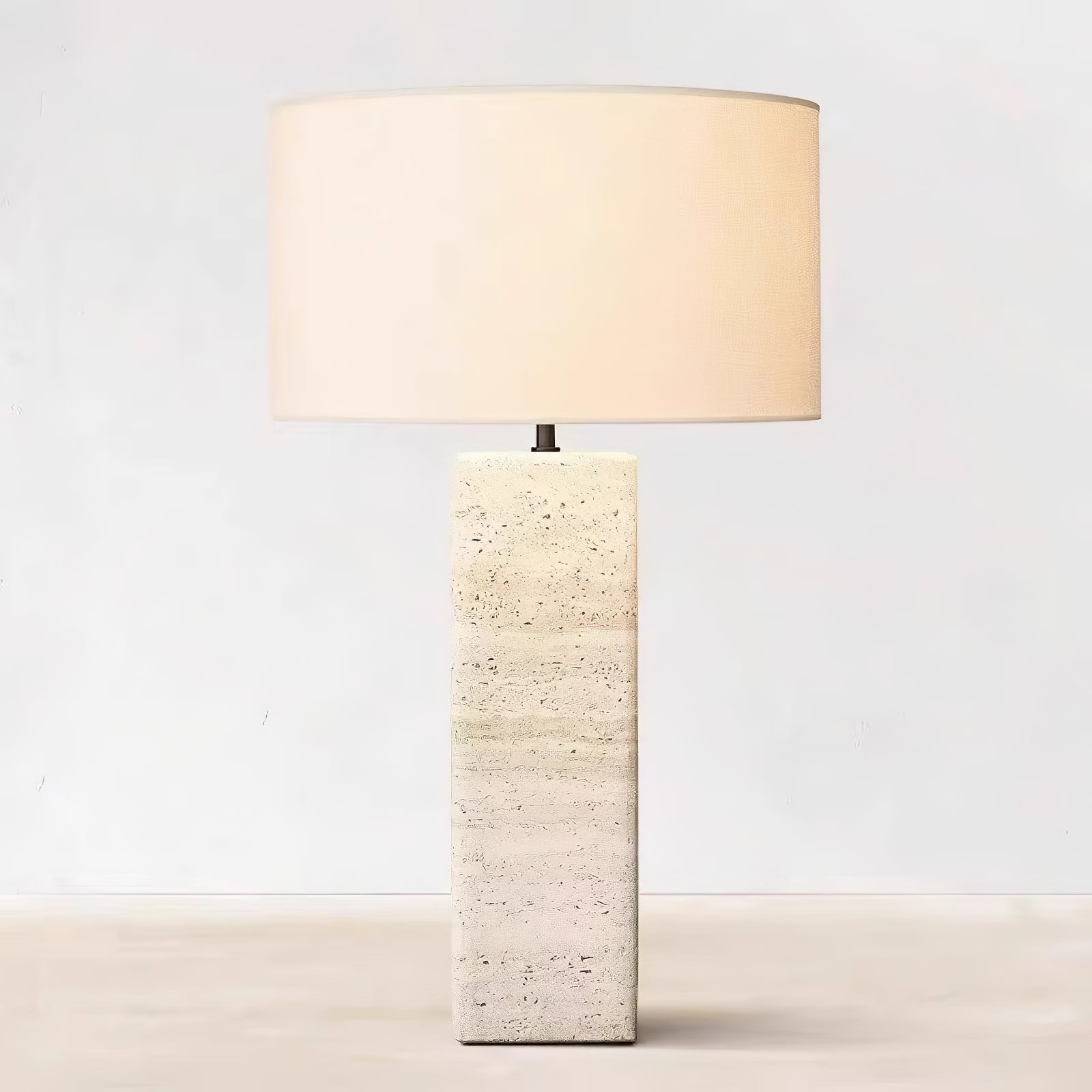 travertine-column-table-lamp-anzaz-Yellow Travertine & White-13