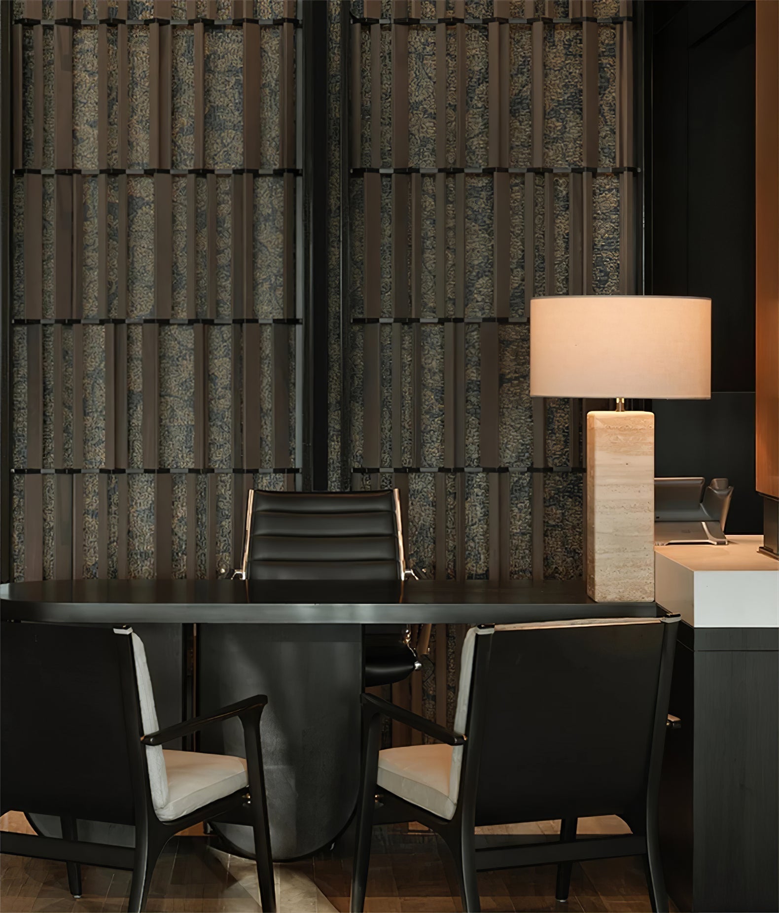 travertine-column-table-lamp-anzaz-Yellow Travertine & White-7