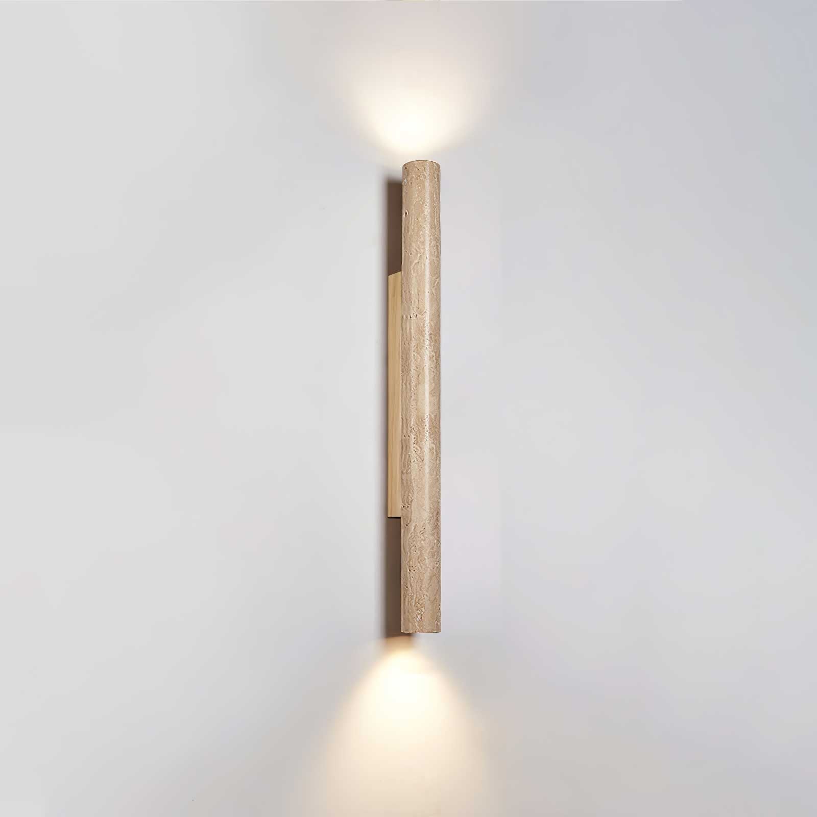 travertine-column-wall-light-anzaz-Wood color & Yellow Travertine-16