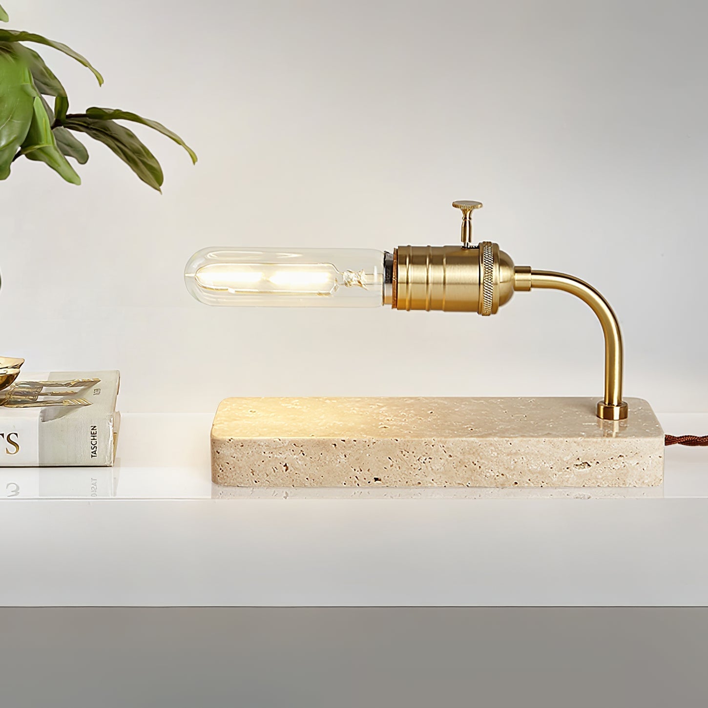 travertine-vintage-tube-table-lamp-anzaz-Gold & Yellow Travertine-2