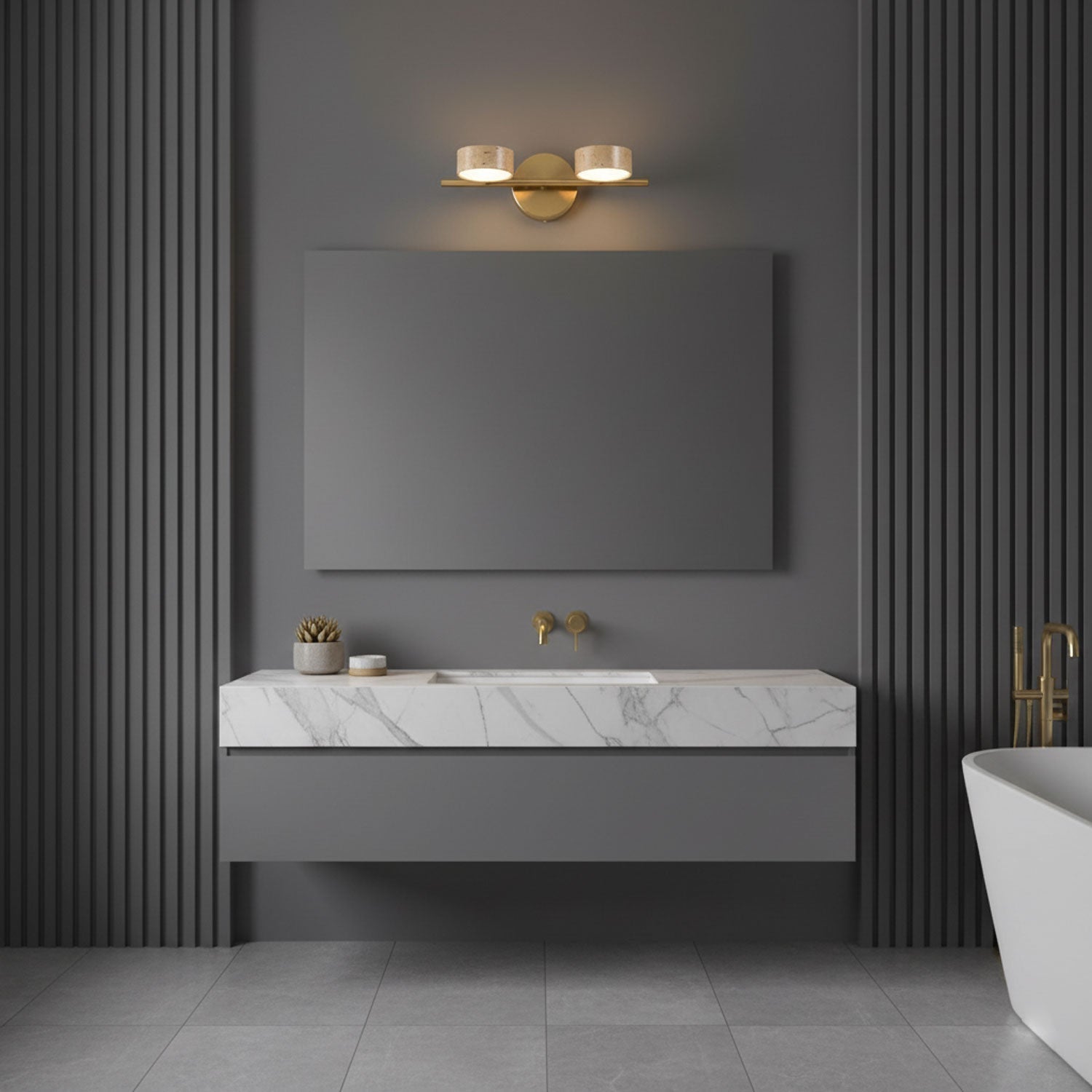 traviso-beam-vanity-light-anzaz-Yellow Travertine & Copper-5