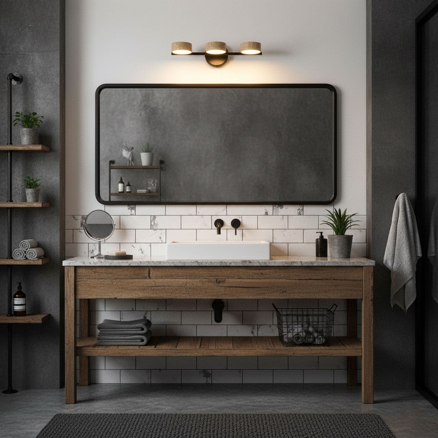 traviso-beam-vanity-light-anzaz-Yellow Travertine & Copper-2