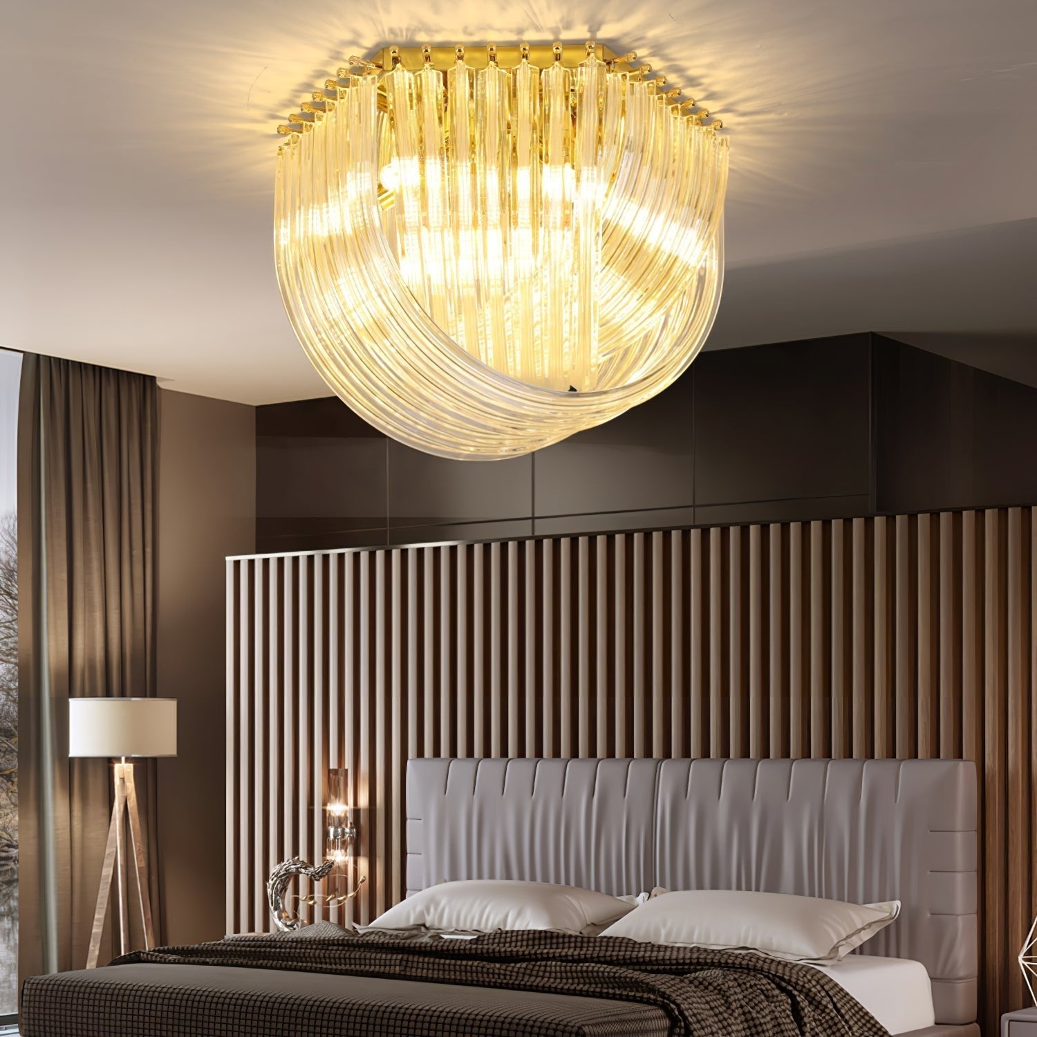 trevi-murano-ceiling-lamp-anzaz-Gold & Clear-3
