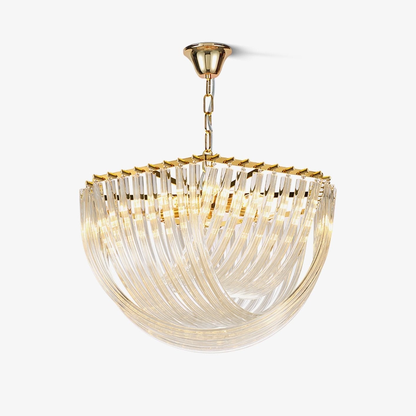 trevi-murano-chandelier-anzaz-Gold & Clear-1