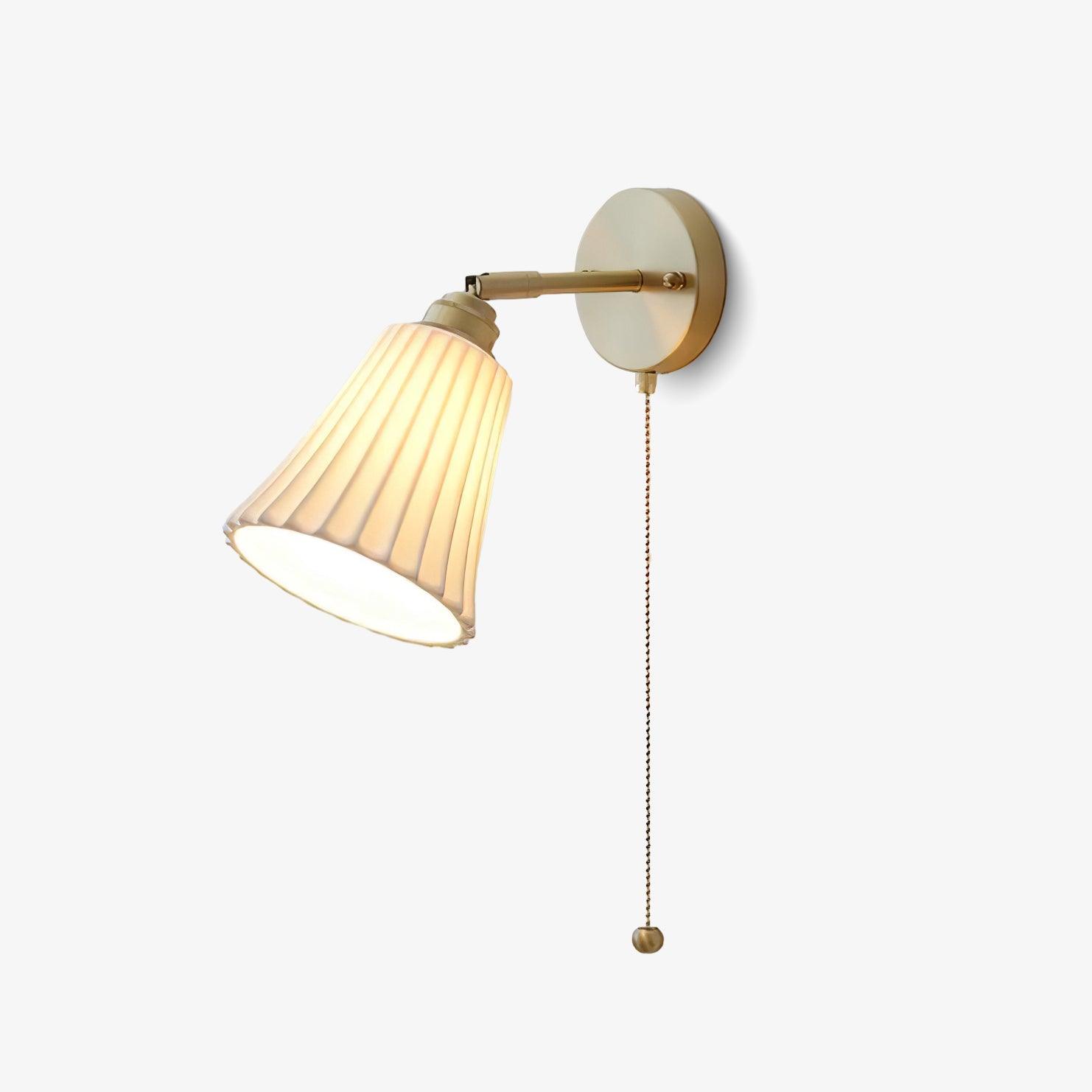 trumpet-ceramic-wall-light-anzaz-Brass & White Ceramic-1