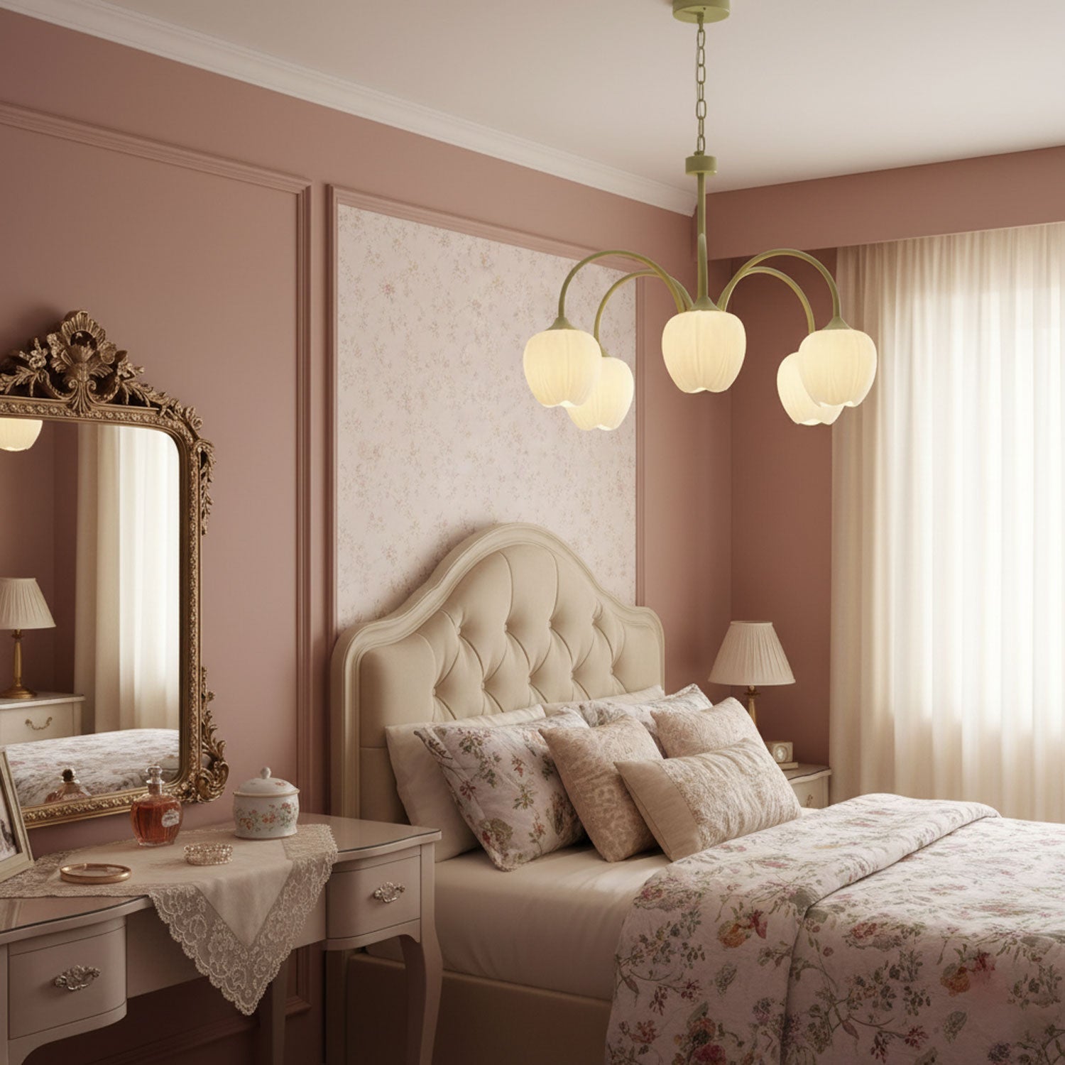 tulip-matcha-chandelier-anzaz-Creamy white & White glass-4