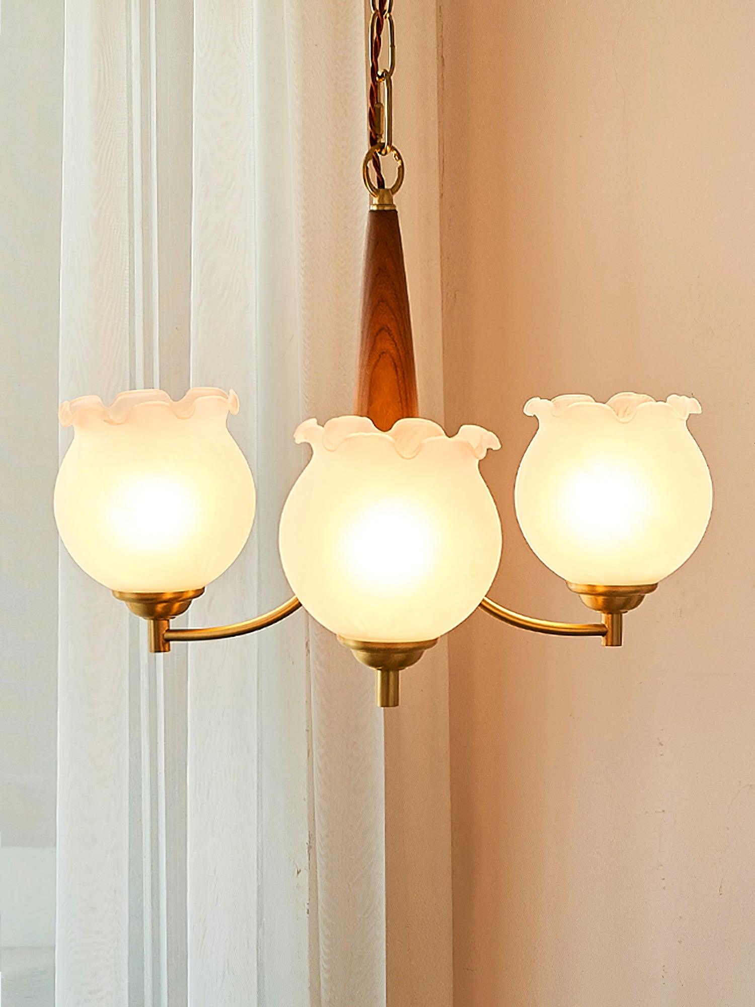 tulips-glass-wood-chandelier-anzaz-Brass+Wooden＆White-2