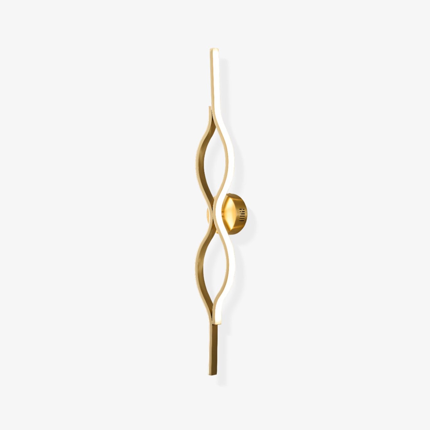 twist-brass-wall-light-anzaz-Brass & Three-Color Changing Light-1