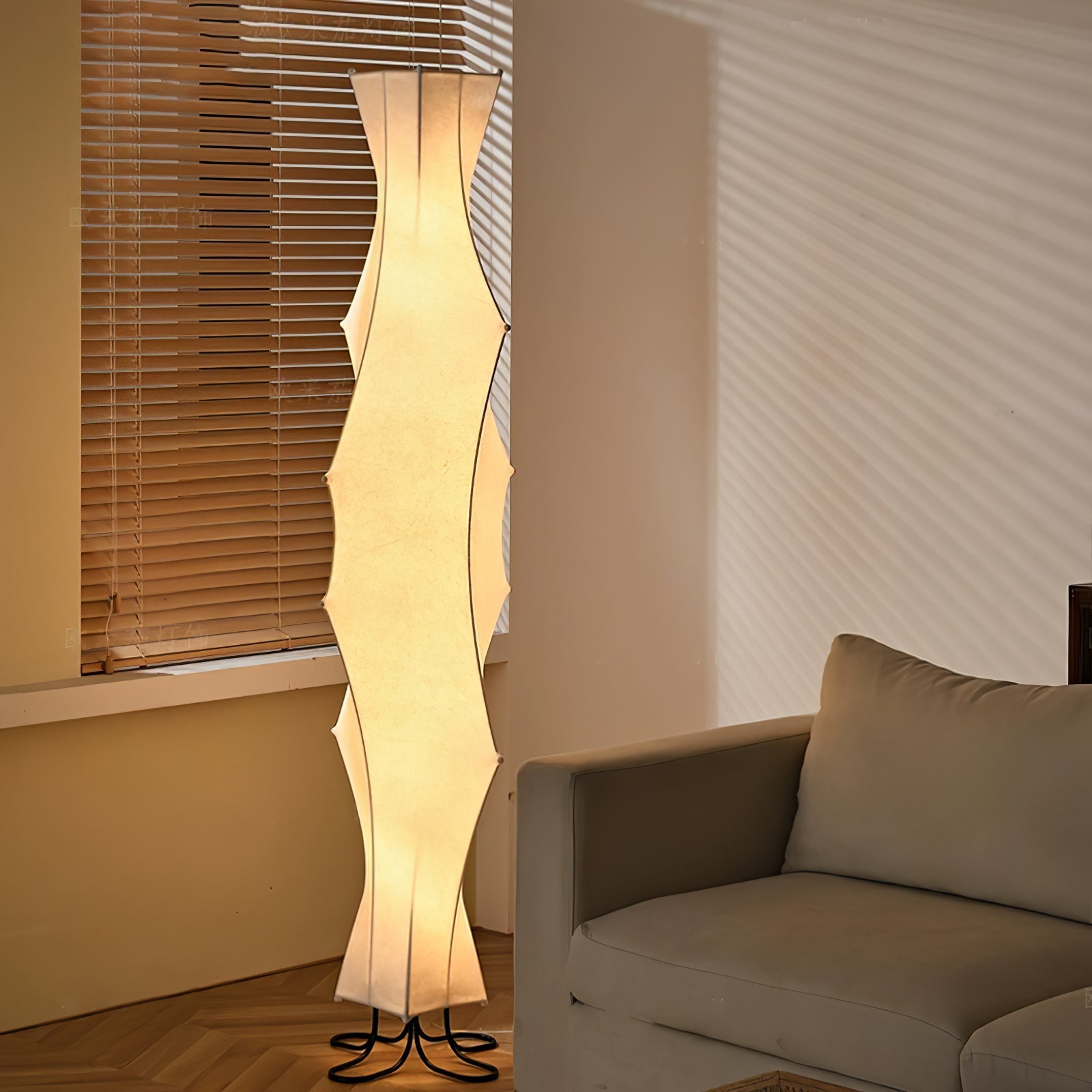 twist-silk-floor-lamp-anzaz-White (Warm light)-2