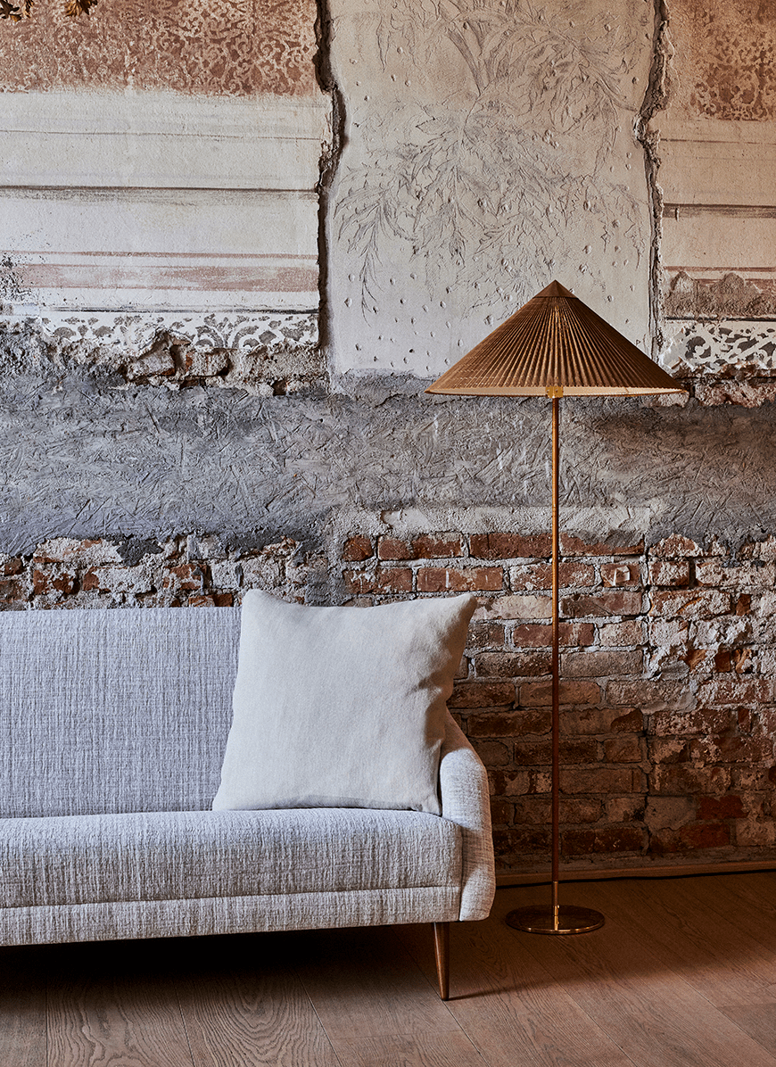 9602-floor-lamp-anzaz-Blue printed fabric shade-5