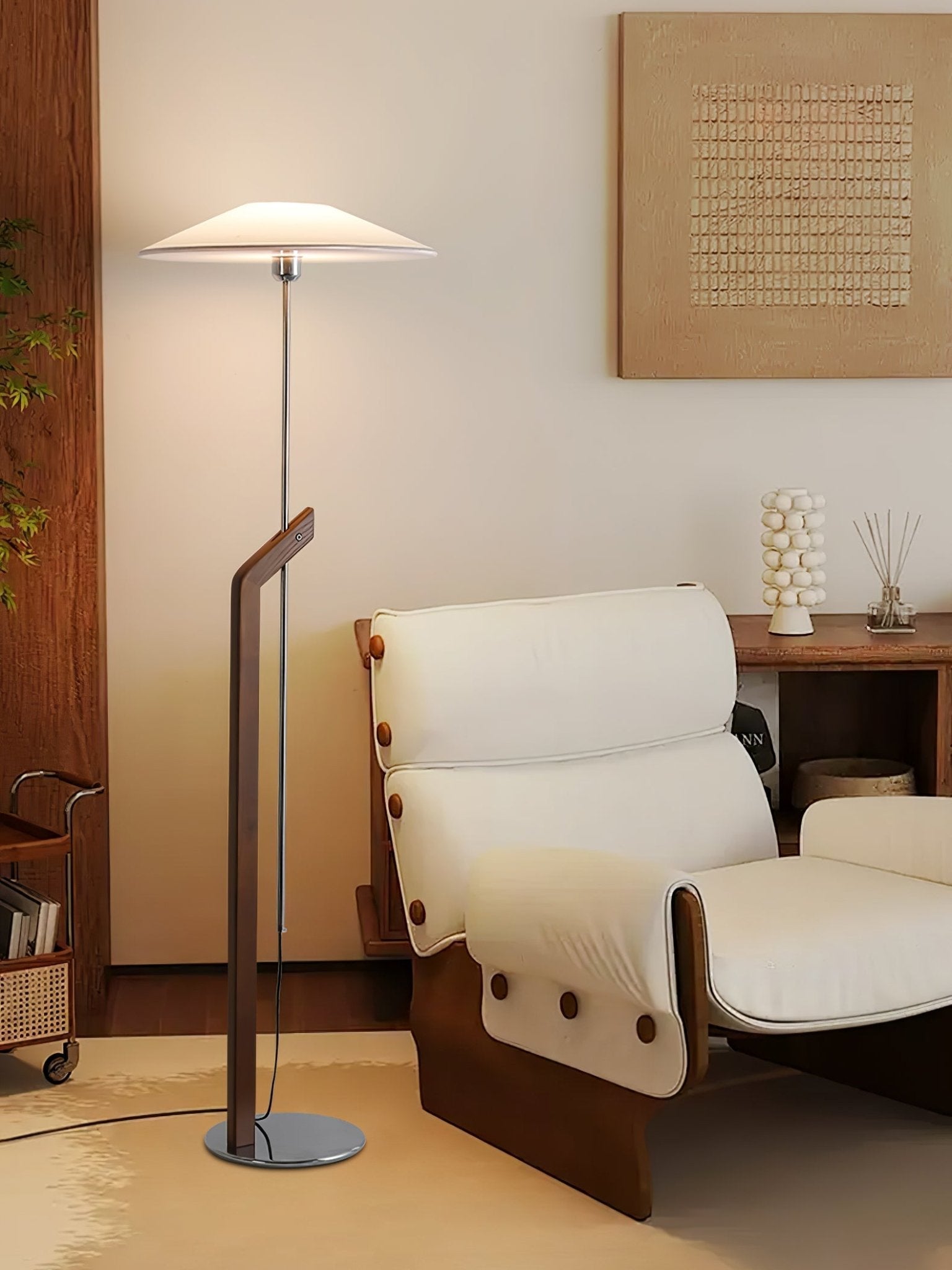umbrella-floor-lamp-anzaz-Walnut Color & Black Lampshade-10